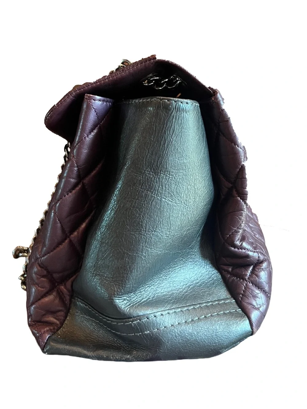 Chanel Fall 2012 Purple Lady Pearly Tote 17 Series Lambskin Karl Lagerfeld